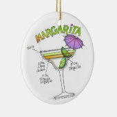 MARGARITA RECIPE COCKTAIL ART KERAMIK ORNAMENT (Rechts)