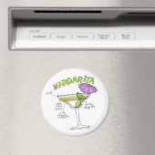 MARGARITA RECIPE COCKTAIL ART MAGNET (In Situ (Geschirrspüler))