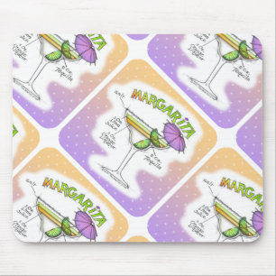 MARGARITA RECIPE COCKTAIL ART MOUSEPAD
