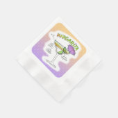 MARGARITA RECIPE COCKTAIL ART SERVIETTE (Ecke)