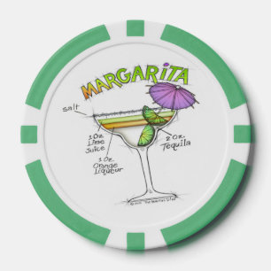 MARGARITA RECIPE COCKTAT ART POKERCHIPS