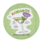 MARGARITA RECIPE COCKTAT ART SCHNEIDEBRETT (Vorderseite)