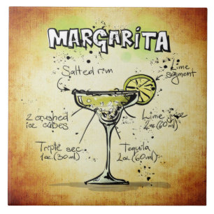 Margarita Recipe Gold Bar Fliese