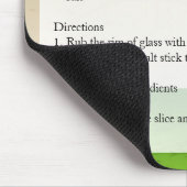 Margarita Recipe Mousepad (Ecke)