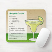 Margarita Recipe Mousepad (Mit Mouse)