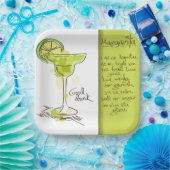 Margarita Recipe Pappteller (Party)