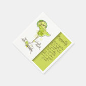 Margarita Recipe Serviette (Ecke)