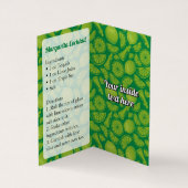 Margarita Recipe Visitenkarten (Innenseite)