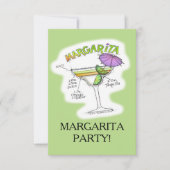 MARGARITA-REZEPT-COCKTAIL-KUNST EINLADUNG (Vorderseite)