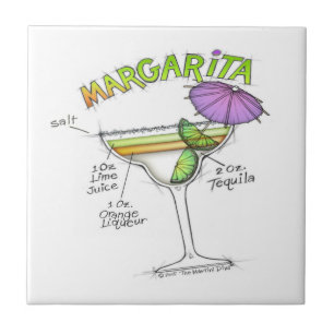 MARGARITA-REZEPT-COCKTAIL-KUNST FLIESE