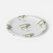 MARGARITA-REZEPT-COCKTAIL-KUNST PAPPTELLER (Schrägansicht)