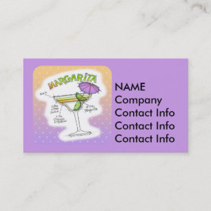 MARGARITA-REZEPT COCKTAIL-KUNST VISITENKARTE