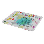 Margarita Rezept Personalisiert gefroren Schneidebrett (Ecke)