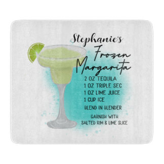 Margarita Rezept Personalisiert gefroren Schneidebrett
