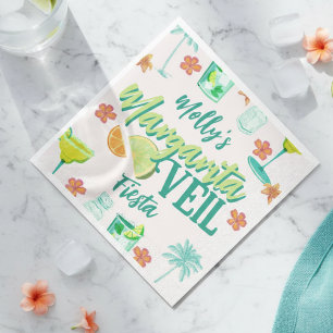 Margarita Schleier Tropical Junggesellinnenabschie Serviette
