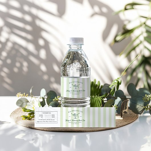 Margarita Social Club | Bachelorette Wasserflaschenetikett
