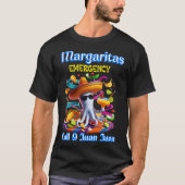Margarita Sombrero-Wearing Octopus T-Shirt (Vorderseite)