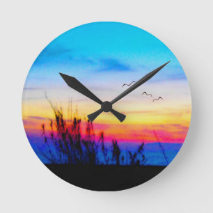 Margarita-Sonnenuntergang Runde Wanduhr