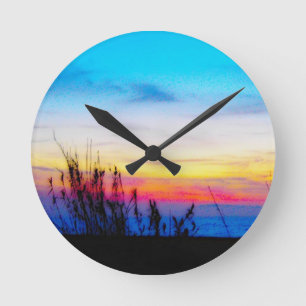 Margarita-Sonnenuntergang Runde Wanduhr