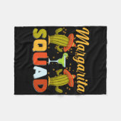Margarita Squad Funny Cinco De Mayo Fleecedecke (Vorderseite (Horizontal))