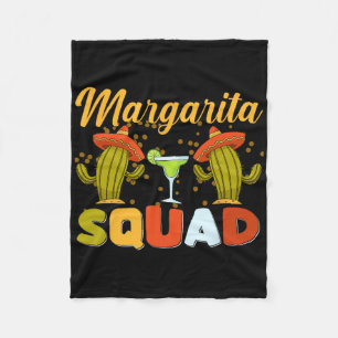 Margarita Squad Funny Cinco De Mayo Fleecedecke