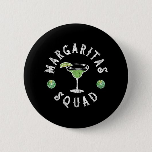 Margarita Squad Funny Cinco De Mayo Männer Frauen  Button (Vorderseite)