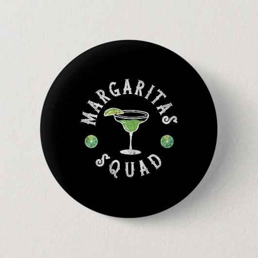 Margarita Squad Funny Cinco De Mayo Männer Frauen Button (Vorderseite)