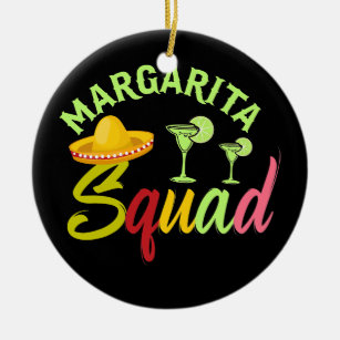 Margarita Squad Funny Cinco de Mayo Men Women Keramik Ornament