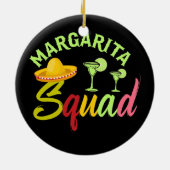 Margarita Squad Funny Cinco de Mayo Men Women Keramik Ornament (Hinten)