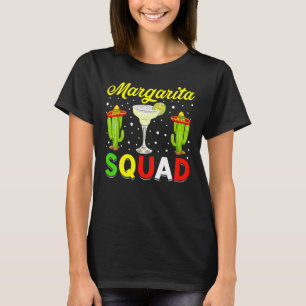 Margarita Squad Mexican Hat Happy Cinco De Mayo T-Shirt