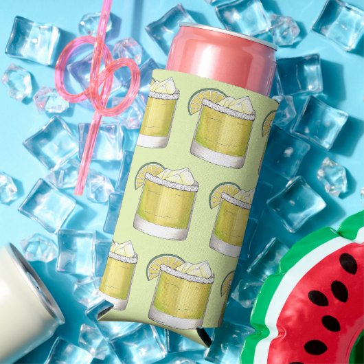 Margarita Summer Cocktail Mixed Drink Lime Green Selters Dosenkühler (In Situ Sommer)