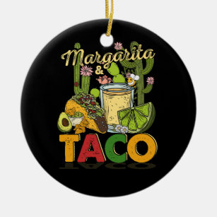 Margarita Tacos Funny Margarita Tequila Drinker Keramik Ornament
