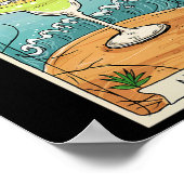 Margarita Tarot Card Cinco De Mayo Party Poster (Ecke)