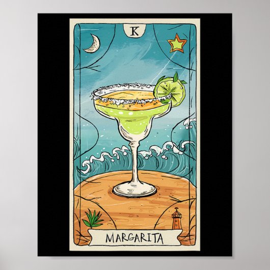 Margarita Tarot Card Cinco De Mayo Party Poster (Vorne)