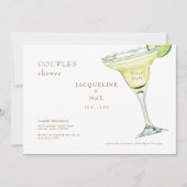 Margarita Texas Style Couples Polterabend Einladung (Vorderseite)