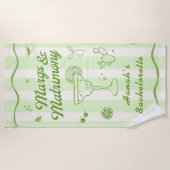Margarita thematischer Junggeselinnen-Abschied Strandtuch (Vorderseite)