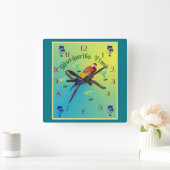 Margarita time quadratische wanduhr (Zuhause)