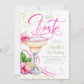 Margarita Tropical Floral Birthday Invitation Einladung (Vorderseite)