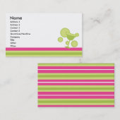 Margarita und Streifen Visitenkarte (Vorne/Hinten)