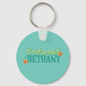 Margarita Veil Junggeselinnen-Abschied Illustriert Schlüsselanhänger (Rückseite)