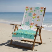 Margarita Veil Junggeselinnen-Abschied Illustriert Strandtuch