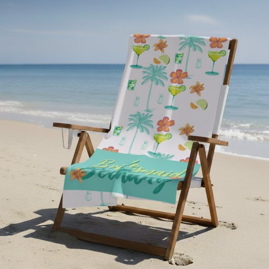 Margarita Veil Junggeselinnen-Abschied Illustriert Strandtuch