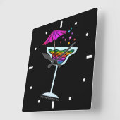 MARGARITA WALL CLOCK QUADRATISCHE WANDUHR (Winkel)
