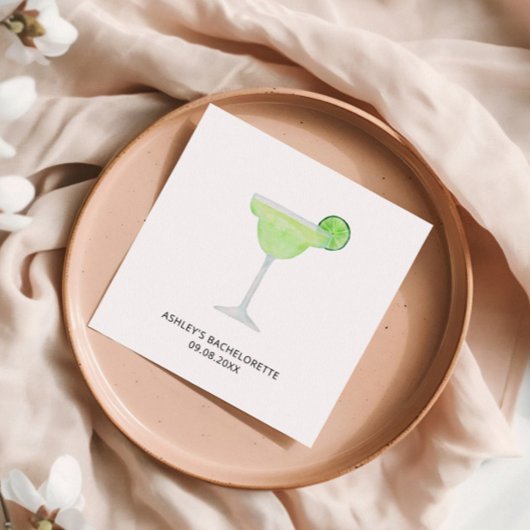 Margarita Wedding, Bachelorette oder Brautparty Serviette