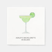 Margarita Wedding, Bachelorette oder Brautparty Serviette (Vorderseite)