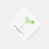 Margarita Wedding, Bachelorette oder Brautparty Serviette (Ecke)