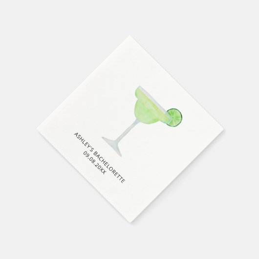 Margarita Wedding, Bachelorette oder Brautparty Serviette (Ecke)