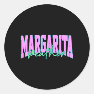Margarita Wetter Sommer Vibes Beach Club Ende Runder Aufkleber