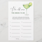 Margarita - Wie alt war die Braut, um Spiel zu wer (Vorderseite)