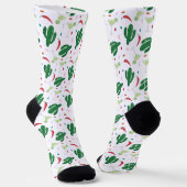 Margaritas and Hot Chili Peppers Fiesta Party Socken (Gewinkelt)